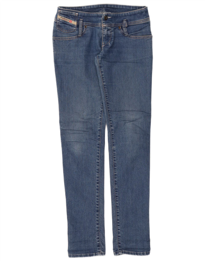Jeans Slim Feminino Diesel W27 L32 Azul Algodão