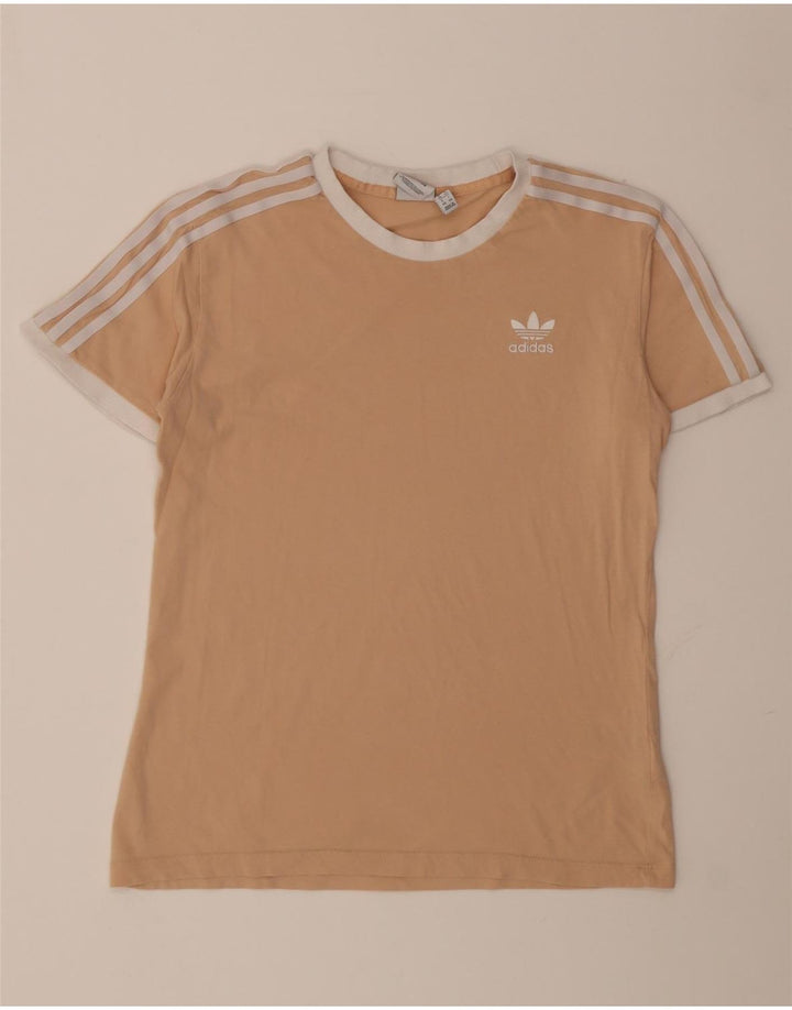 Camiseta Feminina Adidas Top UK 14 Algodão Bege Médio
