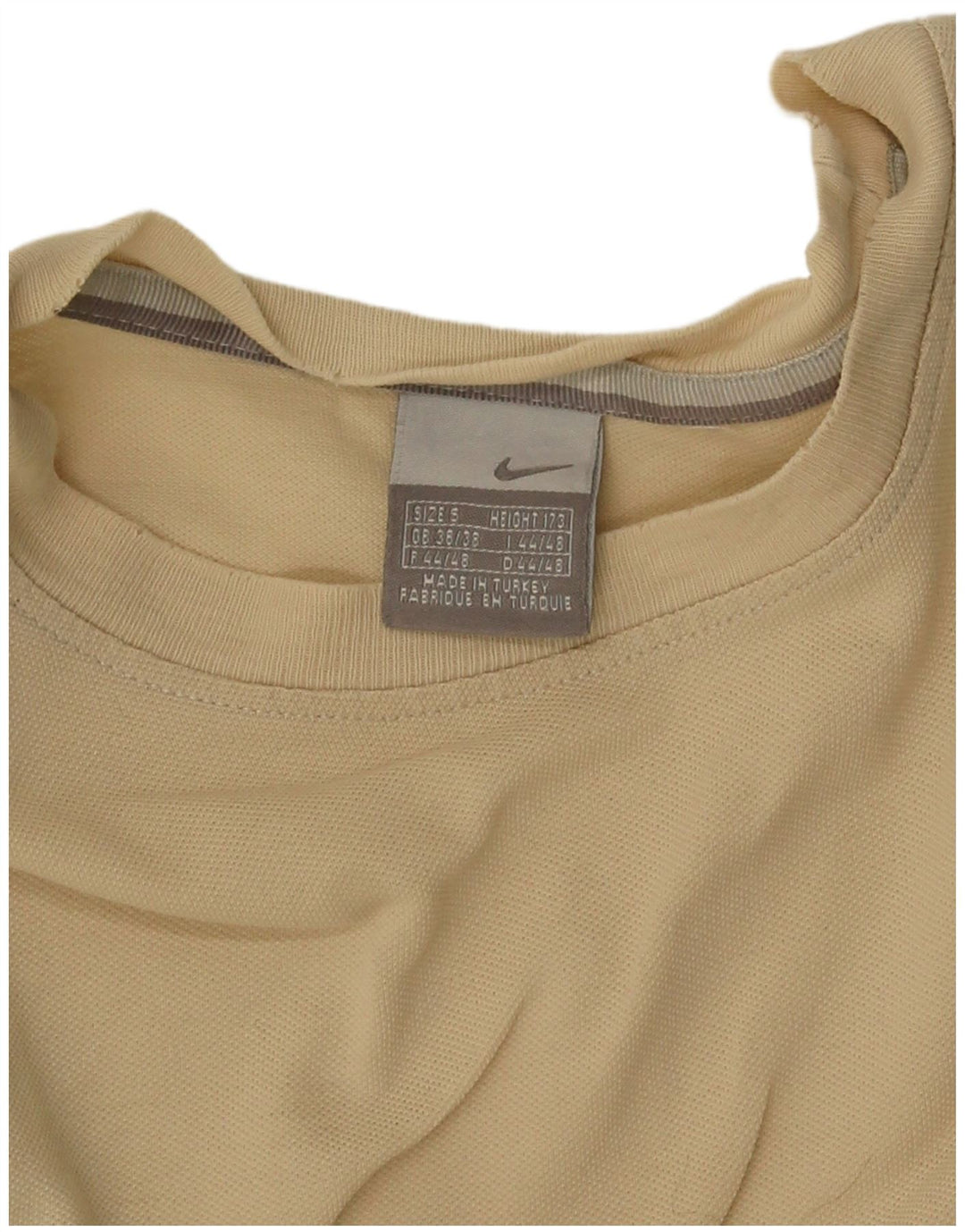 Nike Mens Camiseta Top Pequeno Bege