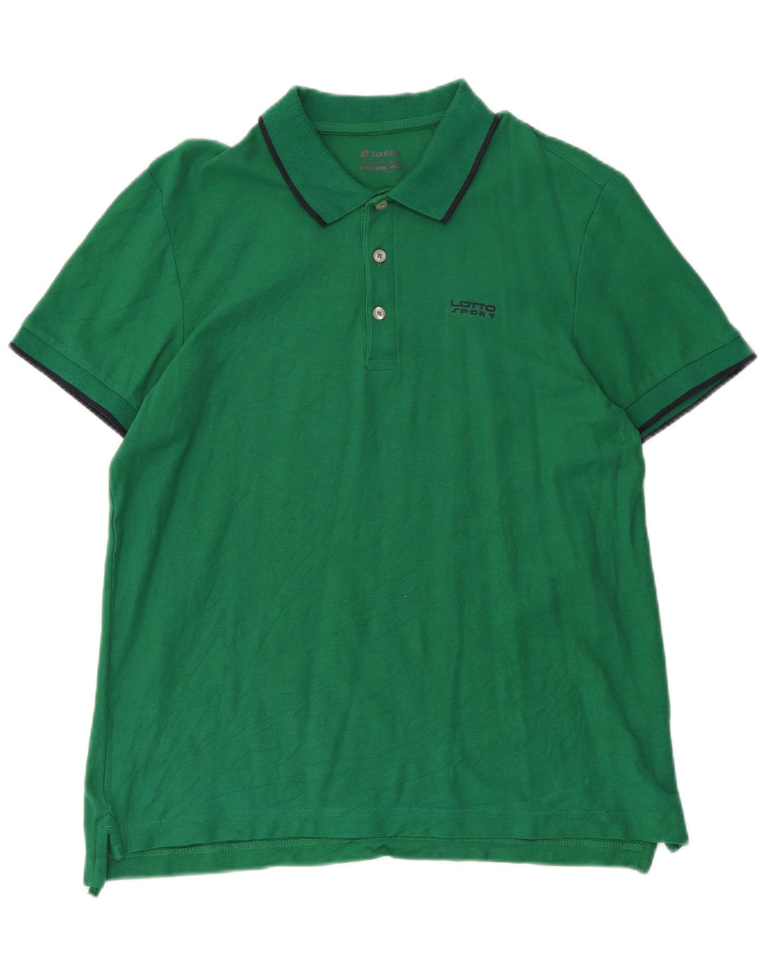 Camisa polo masculina LOTTO grande algodão verde