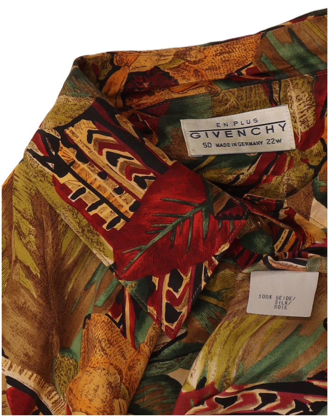 Blusa feminina de manga curta Givenchy EU 50 3XL multicolorida floral