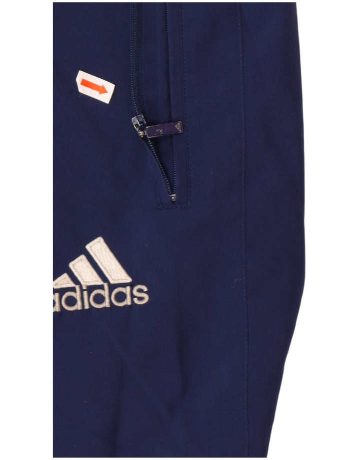 ADIDAS Calças de treino masculinas Joggers UK 44/46 Grande Azul Marinho Poliéster