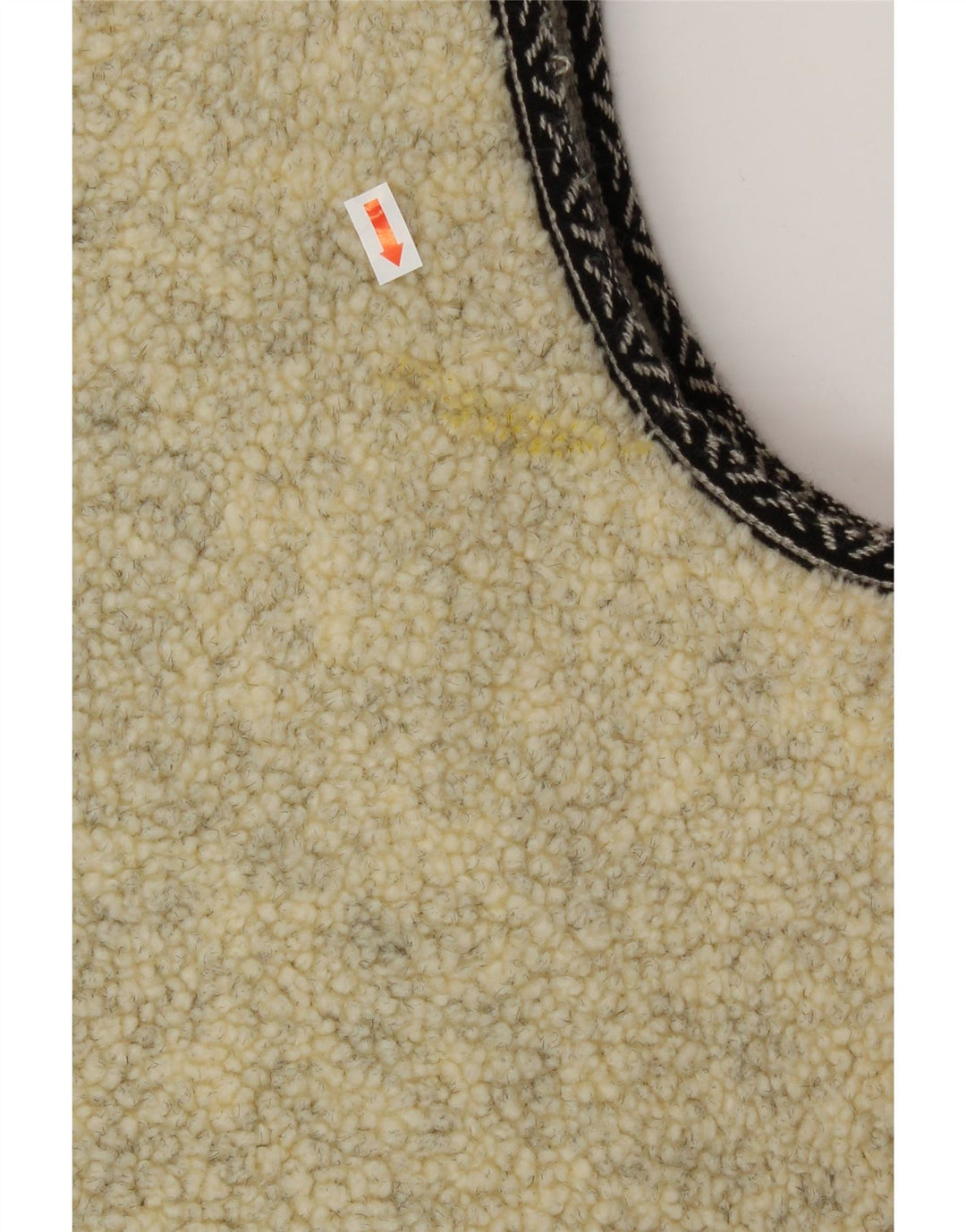 Colete masculino VINTAGE Sherpa IT 52/54 XL bege lã nova