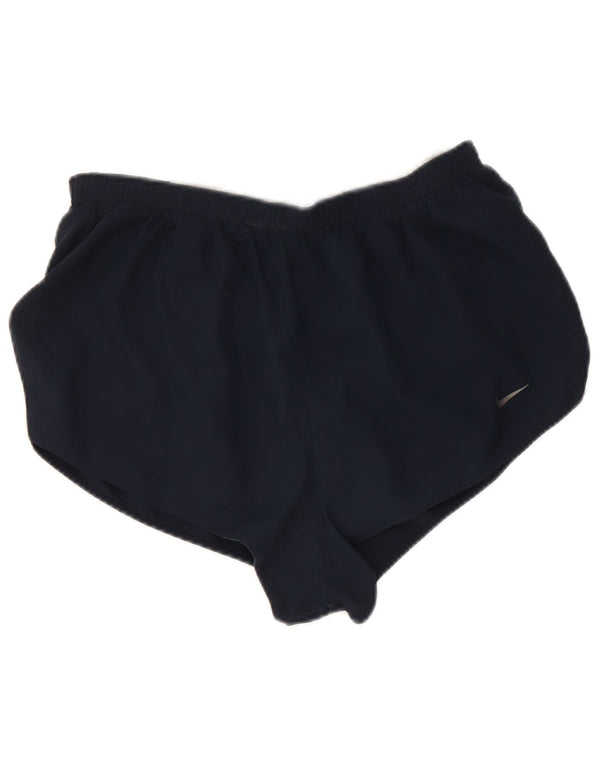 Adidas Womens Dri Fit Sport Shorts Reino Unido 16 Grande Azul Marinho