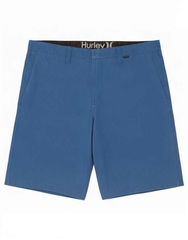 Hurley Mens Chino Shorts Grande W36 Azul Poliéster
