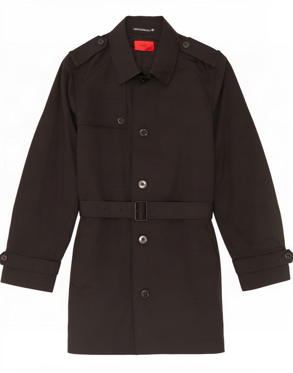 Casaco impermeável masculino Hugo Boss EU 54 2XL poliéster preto