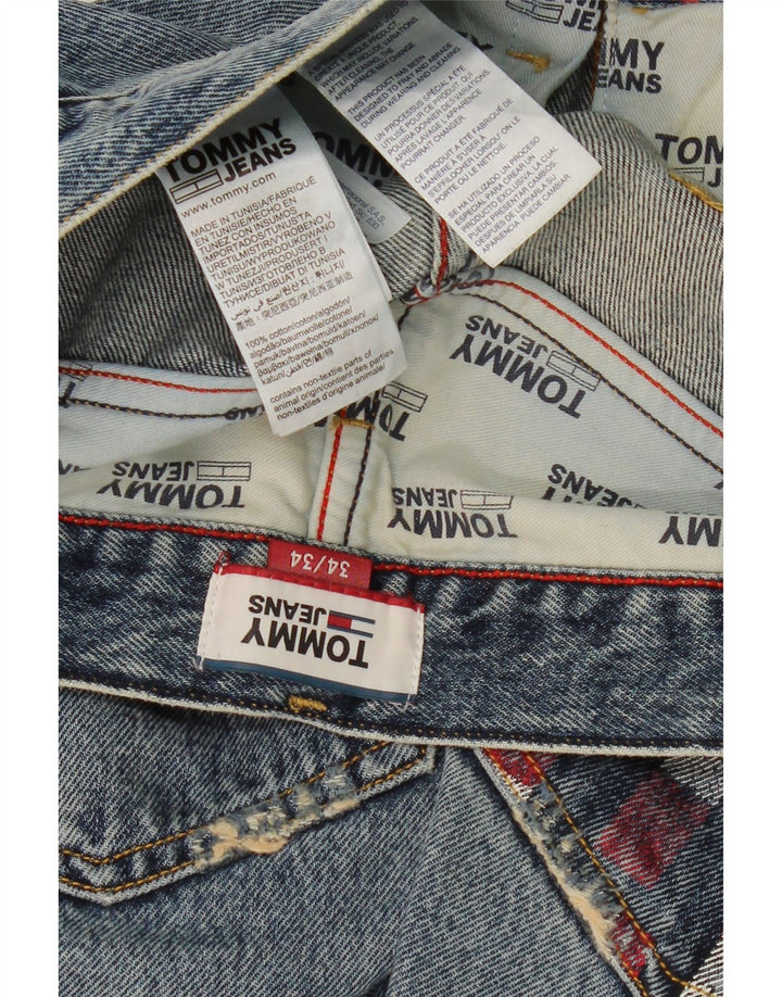 TOMMY HILFIGER Womens Modern Slim Jeans W34 L34 Blue Cotton