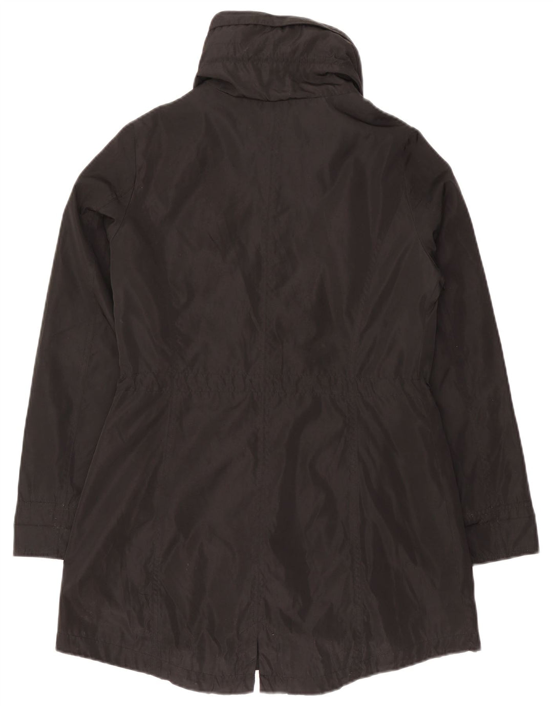 Jaqueta parka feminina com capuz Michael Kors Reino Unido 10 poliéster preto pequeno