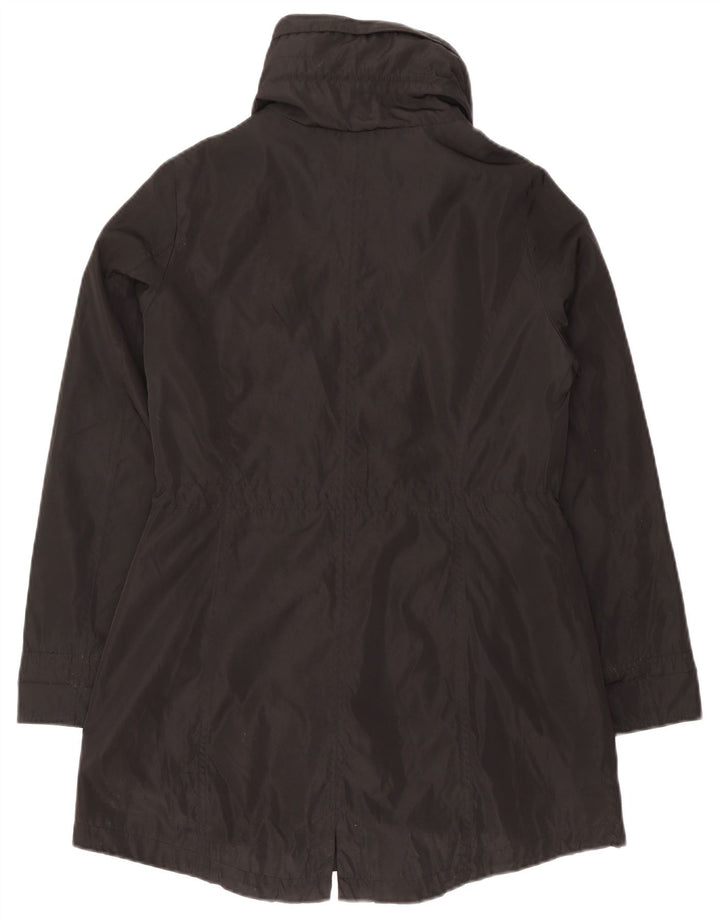 Jaqueta parka feminina com capuz Michael Kors Reino Unido 10 poliéster preto pequeno