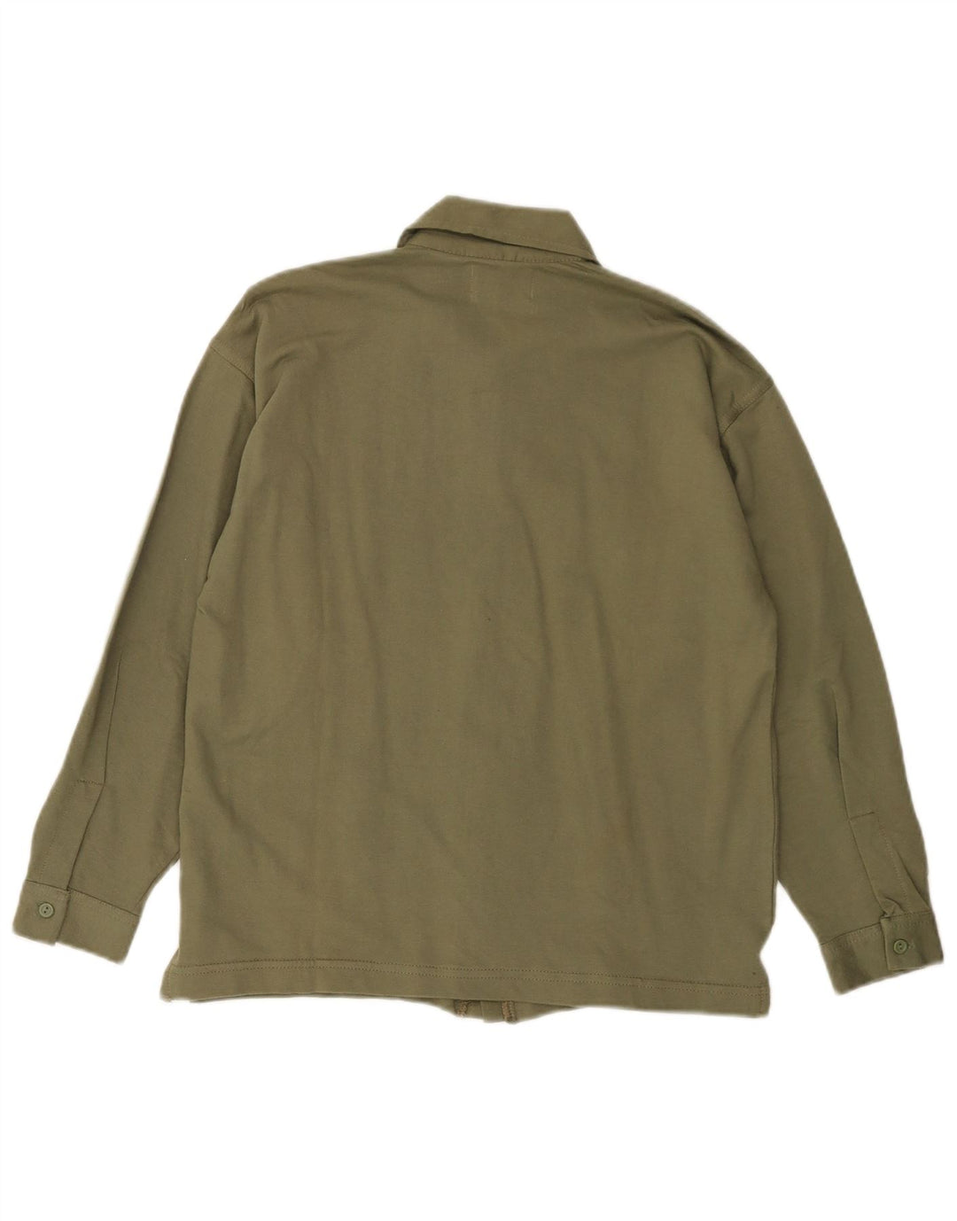 Camisa gráfica feminina VINTAGE US 10 grande algodão cáqui