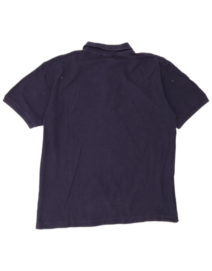 Camisa polo masculina FILA grande algodão azul marinho