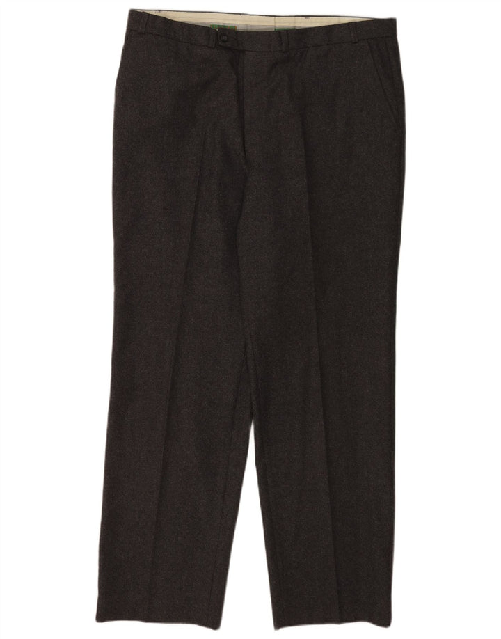 C&A Mens Canda Calça Casual Regular W40 L31 Cinza Nova Lã