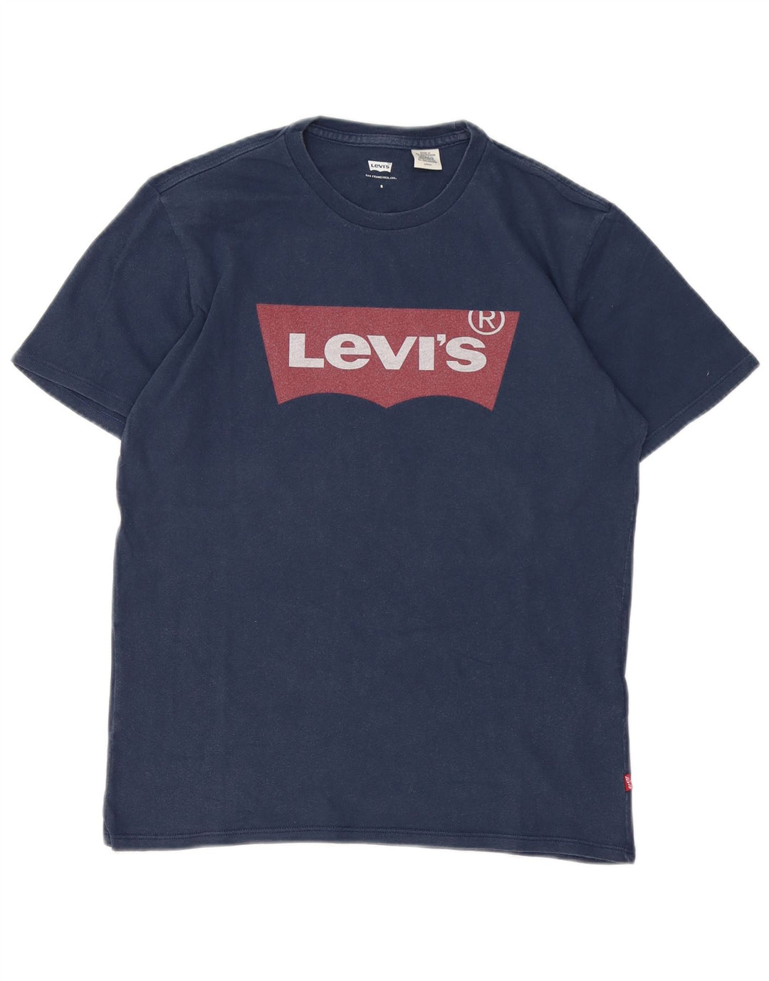 Camiseta gráfica masculina Levi's Top pequeno algodão azul marinho