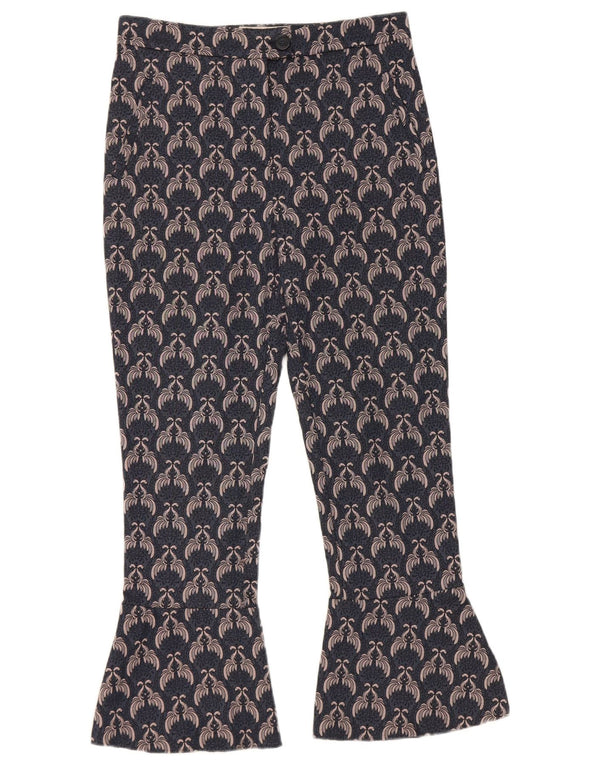 Calça feminina cropped feminina Pinko UK 10 pequena W28 L24 azul marinho