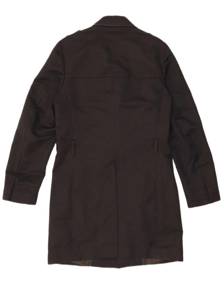 Gazzarrini Mens Trench Coat IT 50 Médio Algodão Preto