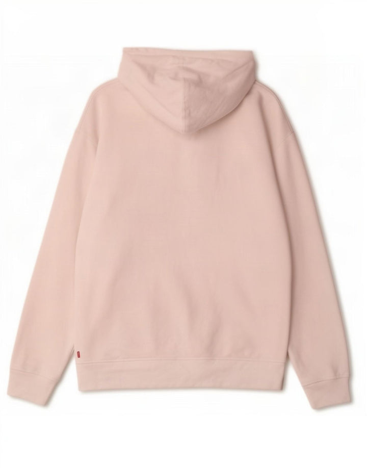 Suéter com capuz gráfico masculino Levi's médio algodão branco