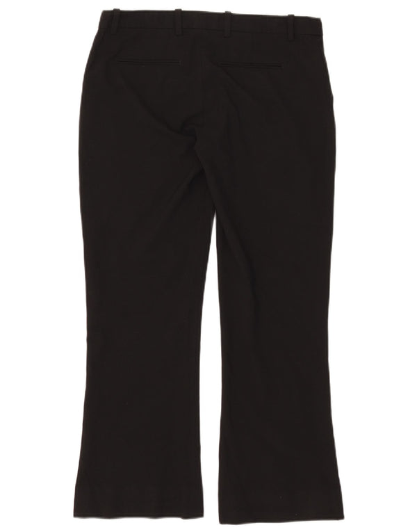 Calça feminina flare Cropped Gap UK 6 XS W28 L26 poliéster preto
