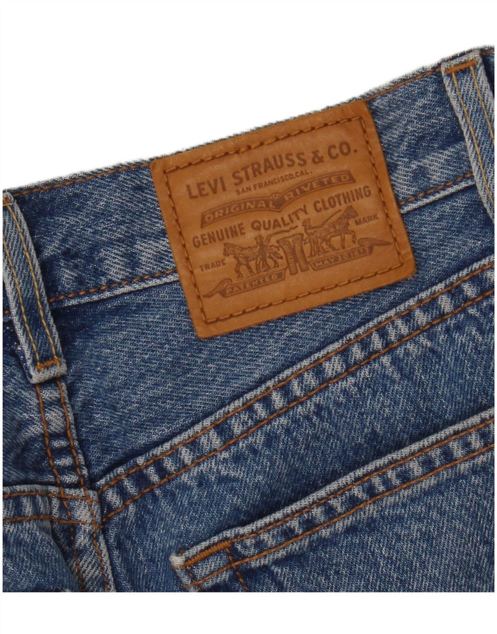 Saia jeans feminina Levi's W25 XS azul algodão