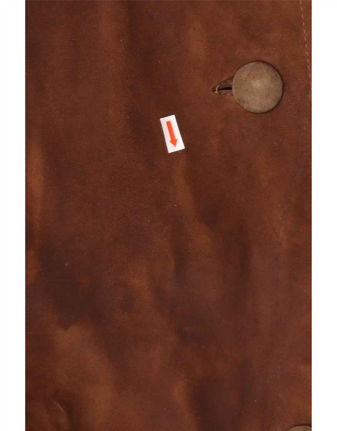 Sobretudo feminino de camurça vintage STRONG & FISHER LTD UK 18 XL marrom clássico