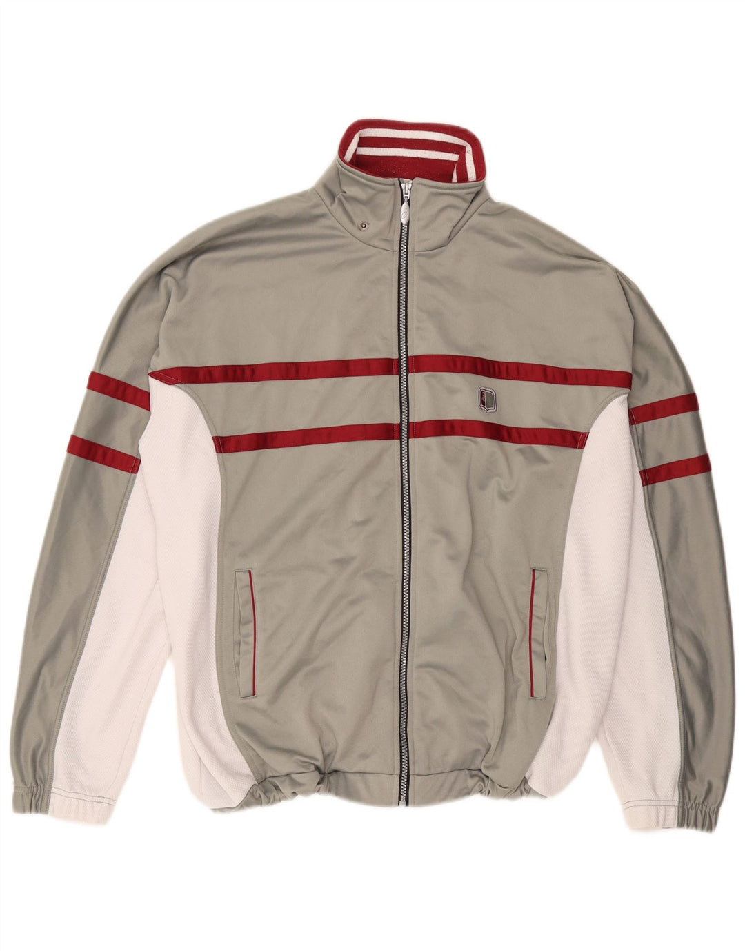 ASICS Mens Treino Top Jacket XL Cinza Colourblock Poliéster