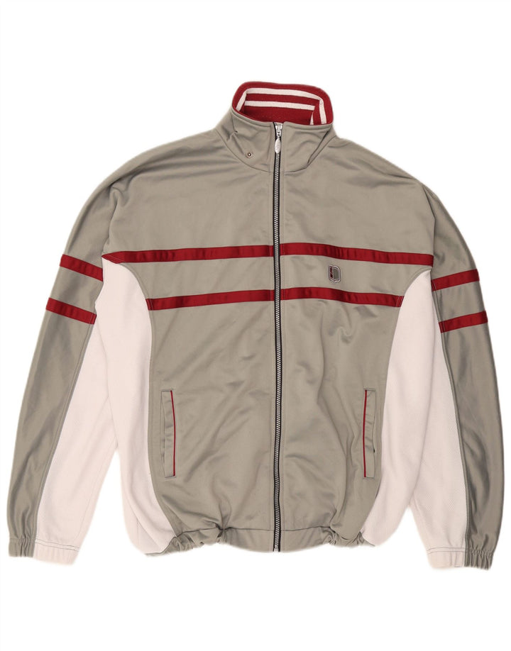 ASICS Mens Treino Top Jacket XL Cinza Colourblock Poliéster