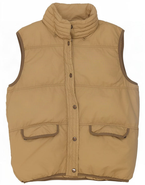 Colete acolchoado feminino New Penny UK 14 grande nylon bege