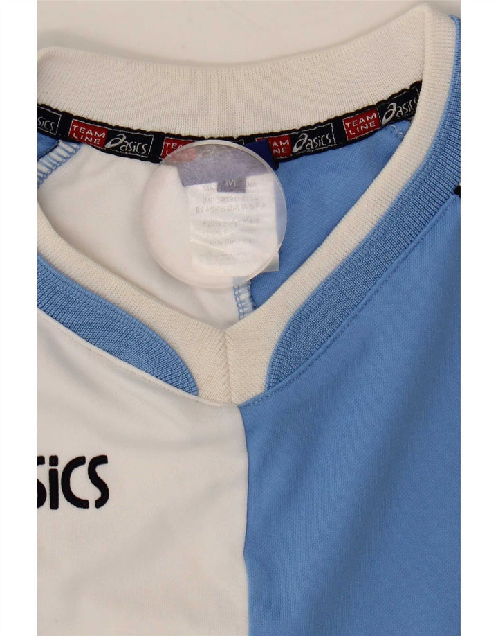 Camiseta Asics Masculina Graphic Top Médio Azul Colourblock Poliéster