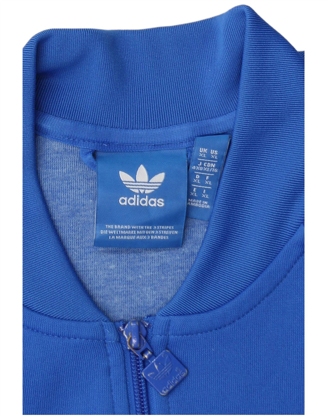 ADIDAS Mens Tracksuit Top Jacket XL Azul Poliéster