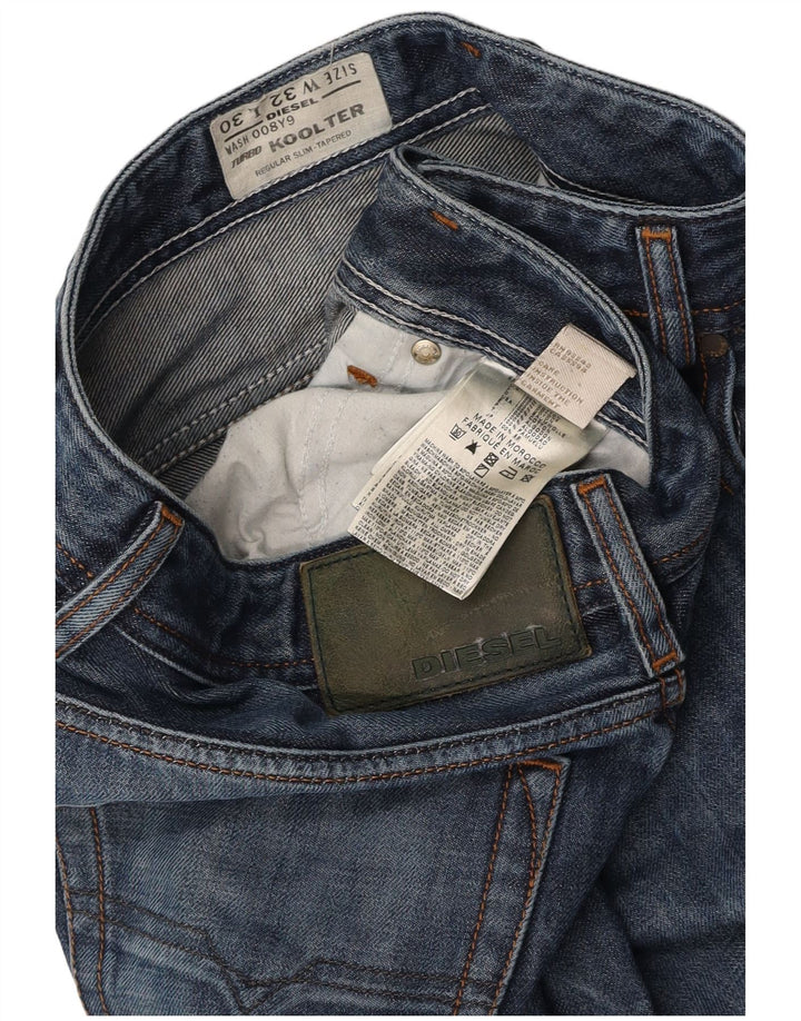 DIESEL Masculino Koolter Regular Slim Tapered Jeans W32 L30 Azul Algodão