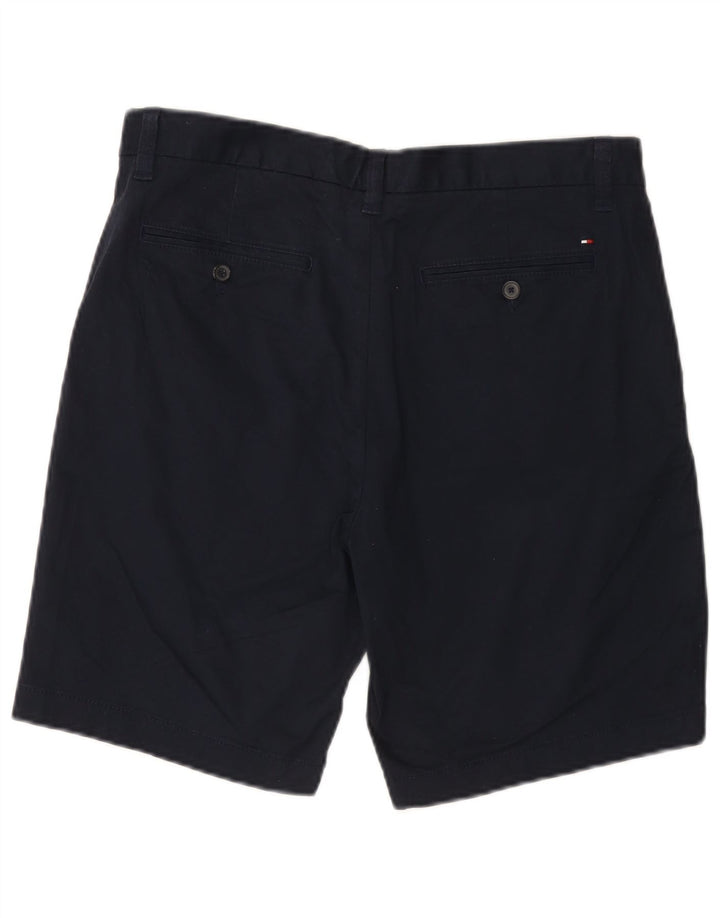 Tommy Hilfiger Mens Chino Shorts W33 Médio Algodão Azul Marinho