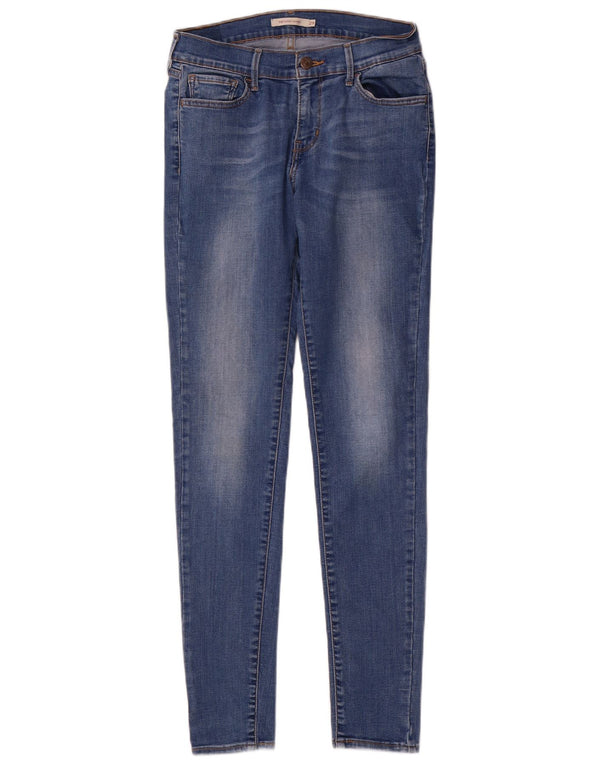 Calça jeans feminina Levi's 710 Super Skinny W29 L32 azul algodão
