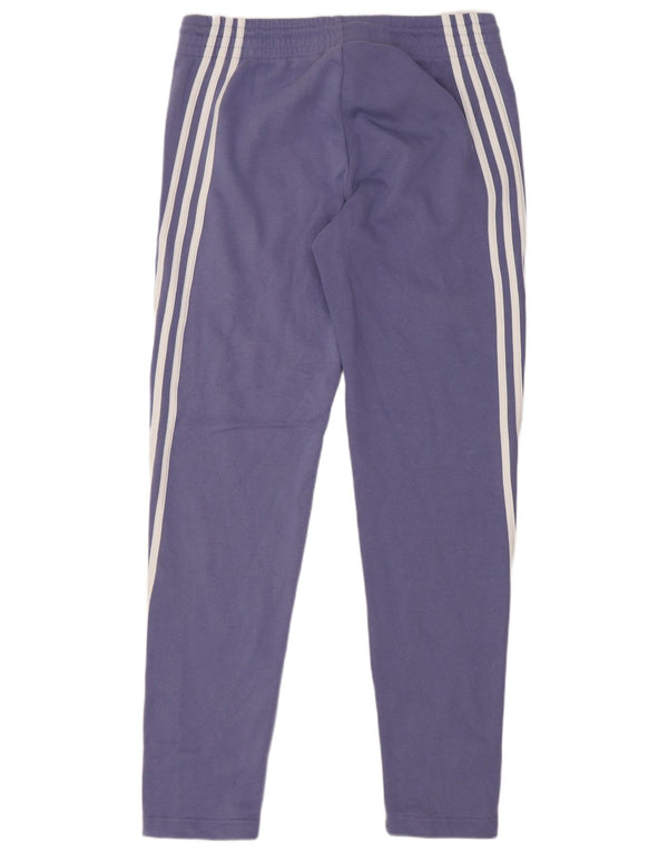 Adidas Womens Tracksuit Calças Joggers UK 4-6 XS Roxo Algodão