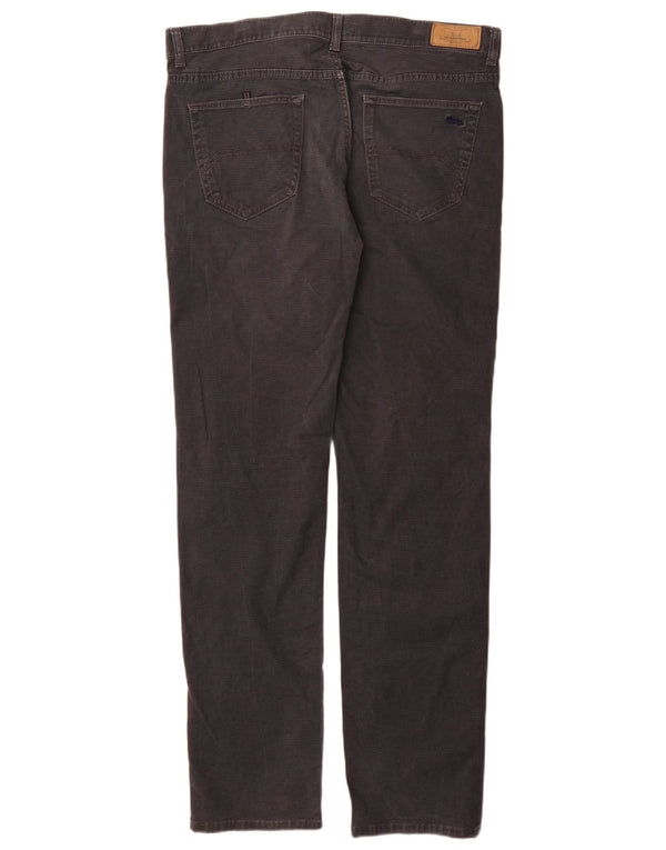 Harmont & Blaine Mens Straight Casual Trousers IT 52 XL W38 L35 Grey Cotton