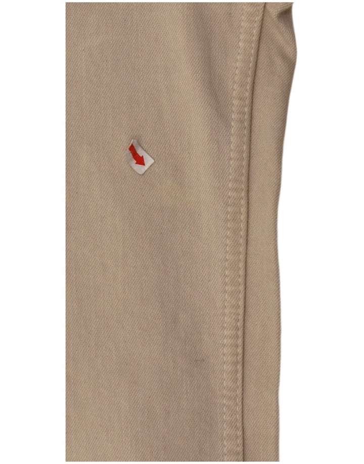 ZARA Jeans feminino The Marine cintura alta com perna larga EU 34 2XS W24 L29 bege