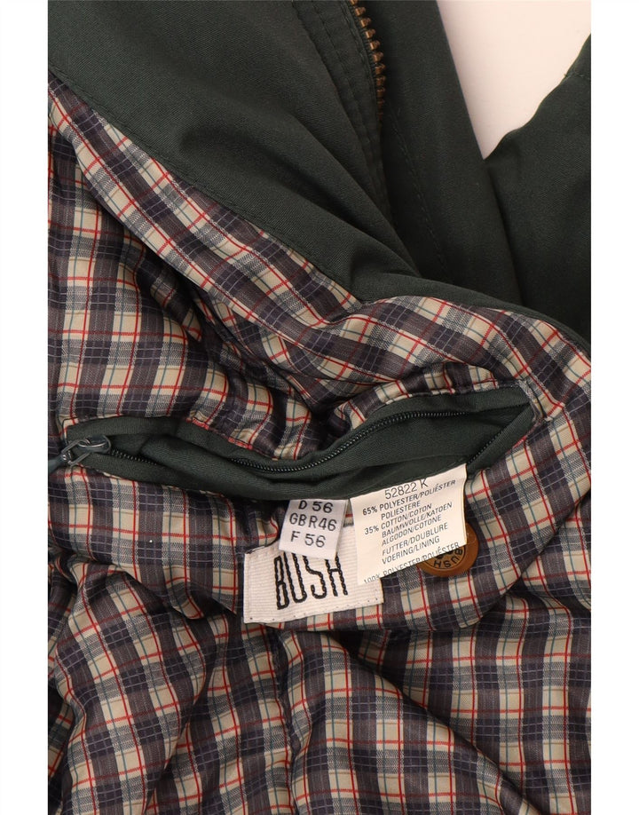 Jaqueta utilitária masculina Bush UK 46 3XL poliéster verde