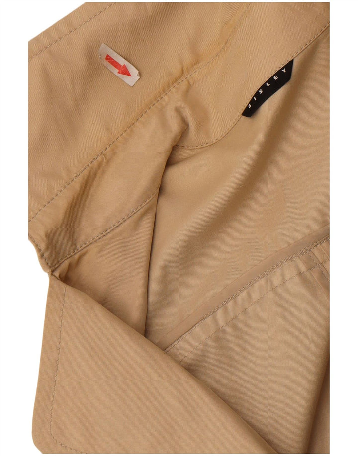 Trench Coat feminino Sisley IT 46 grande algodão bege