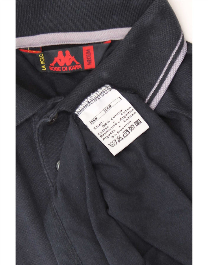 Camisa polo masculina Kappa de algodão azul marinho médio