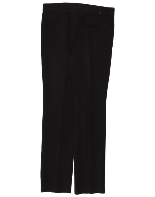 Calça casual justa feminina Marks & Spencer Reino Unido 12 médio W32 L32 preta