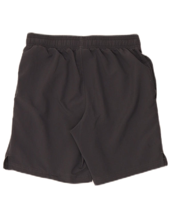 Shorts esportivos gráficos Under Armour Boys 9-10 anos cinza médio poliéster