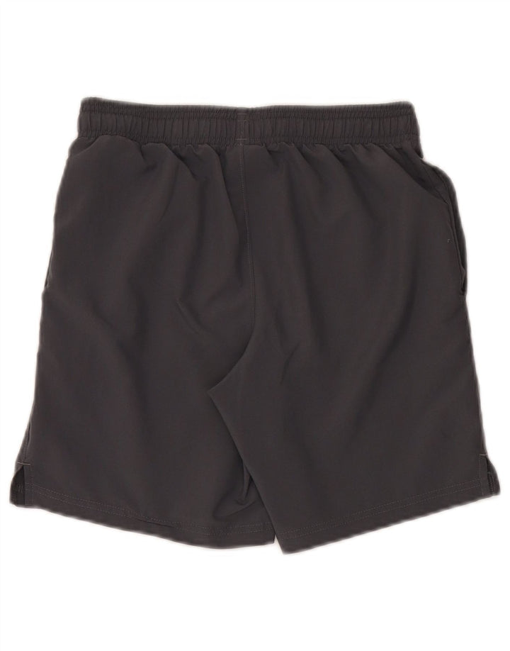 Shorts esportivos gráficos Under Armour Boys 9-10 anos cinza médio poliéster