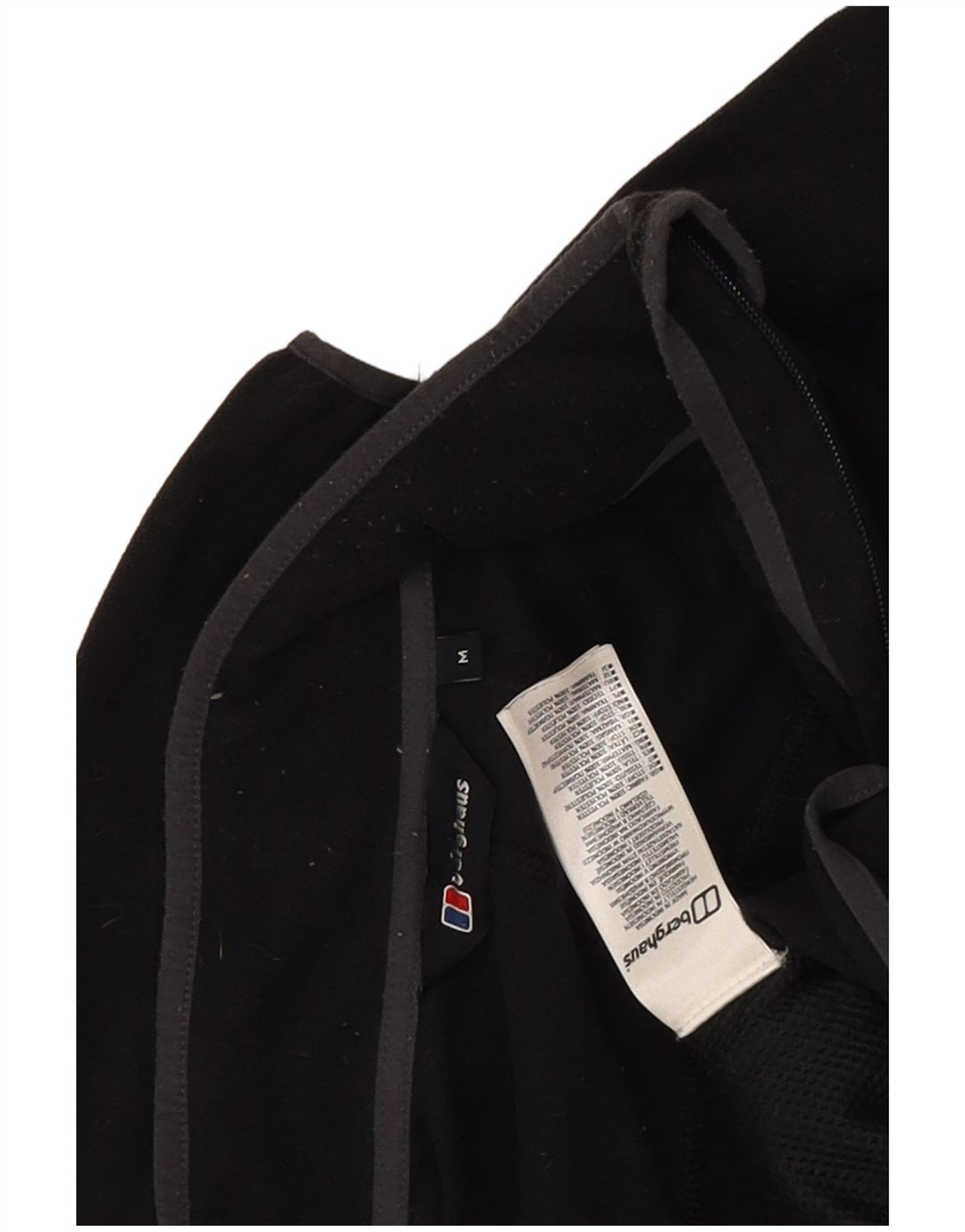 Jaqueta de lã masculina Berghaus UK 38 poliéster preto médio