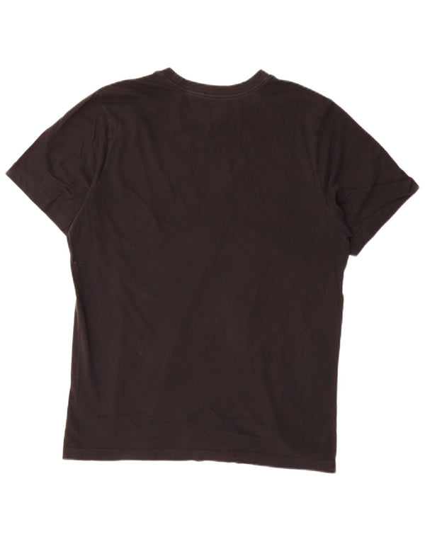 Camiseta Nike masculina gráfica Top médio algodão preto