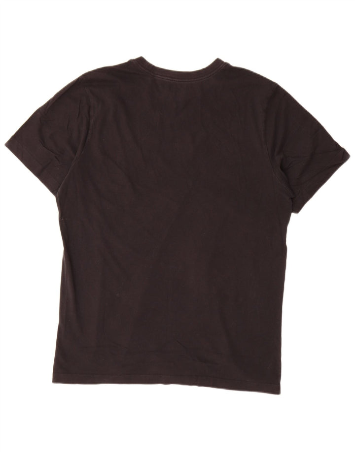 Camiseta Nike masculina gráfica Top médio algodão preto