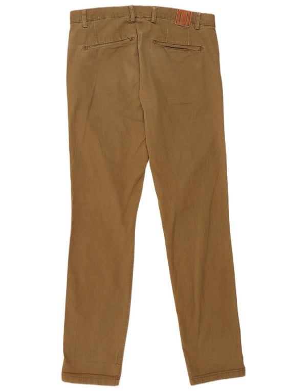 Zara Mens Slim Chino Calças EU 40 Médio W31 L33 Marrom