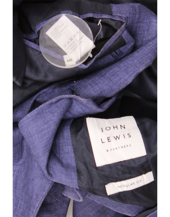 Jaqueta blazer masculina John Lewis Regular Fit com 2 botões Reino Unido 44 2XL azul marinho