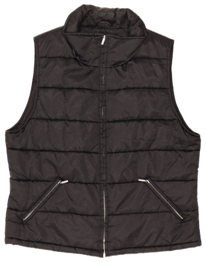 Colete acolchoado feminino Fusion UK 18 XL preto nylon