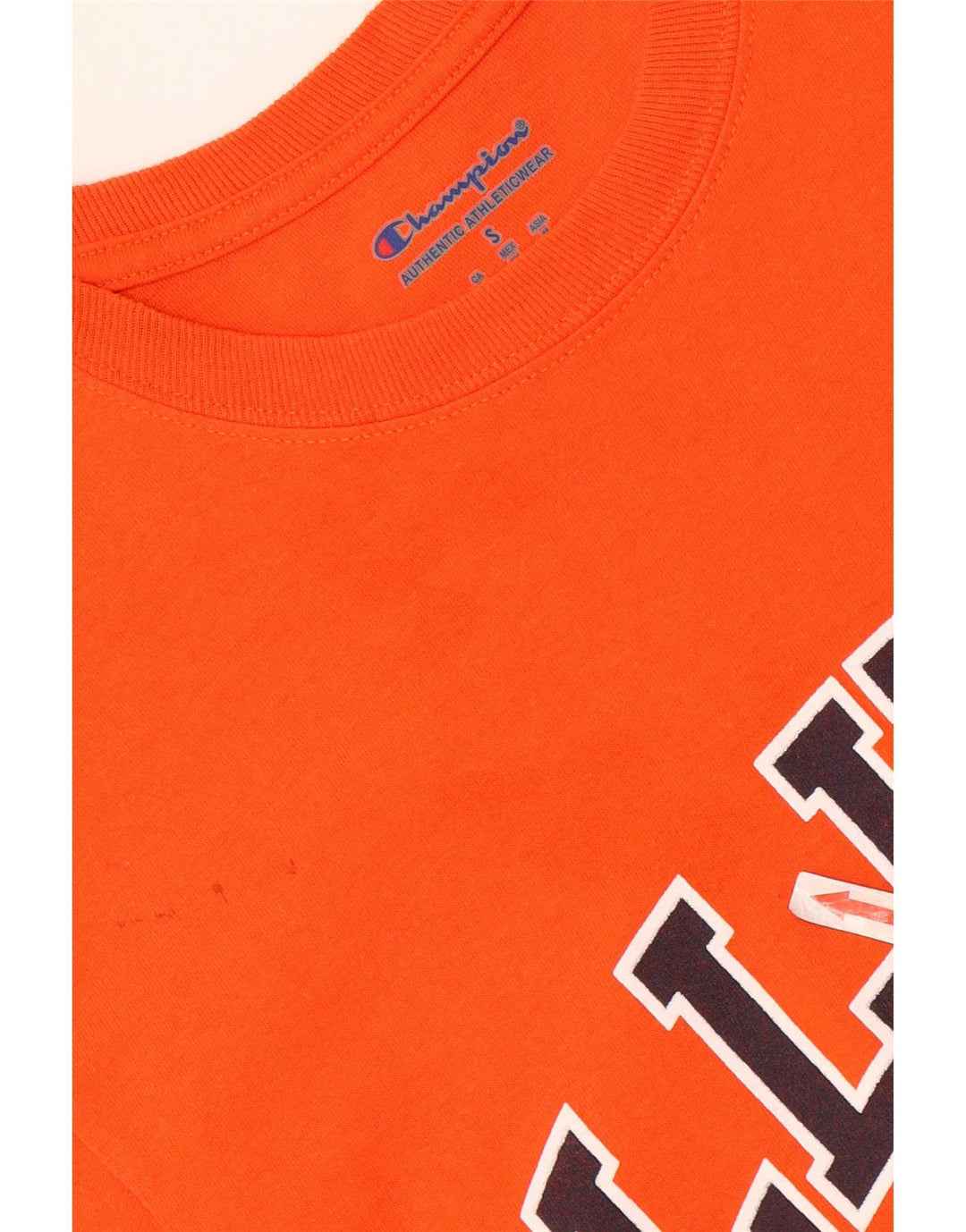 Camiseta masculina Champion Illinois Graphic pequena laranja