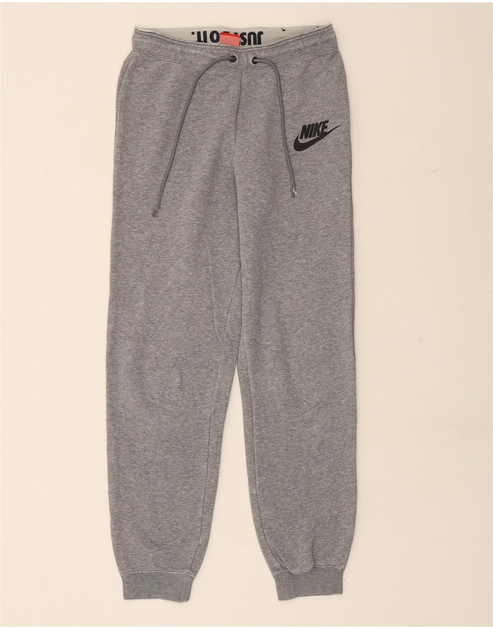 Calça de treino masculina NIKE Joggers pequeno cinza algodão