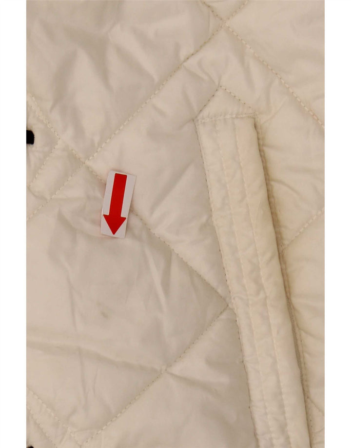 Jaqueta acolchoada feminina Adidas EU 34 Small White Sports