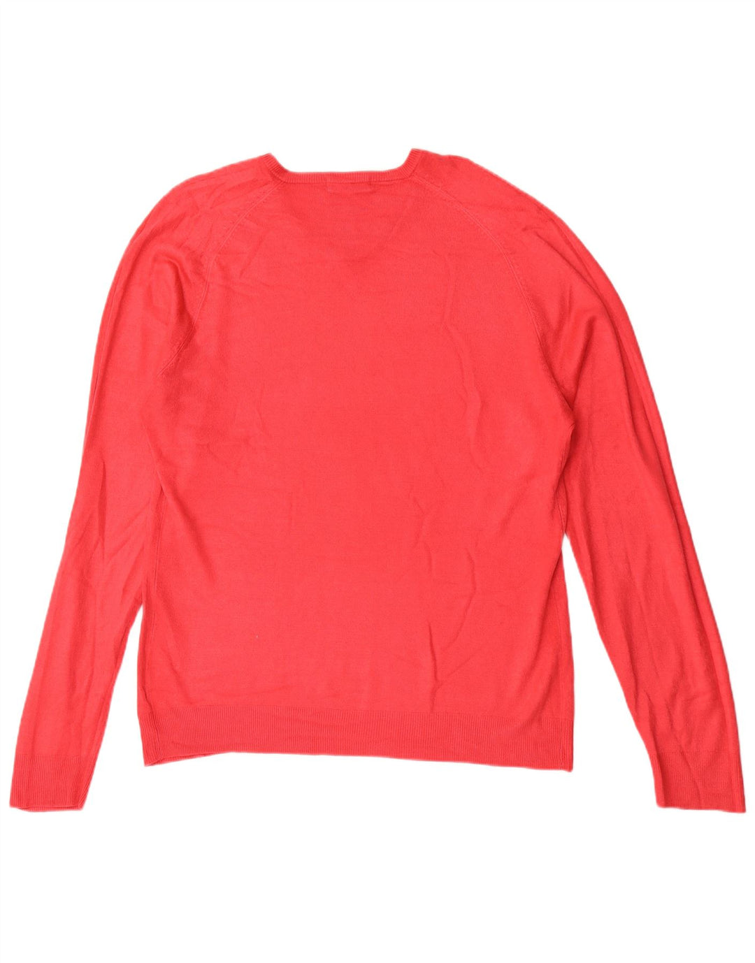 Suéter masculino Marks & Spencer Autograph com decote em V grande acrílico vermelho